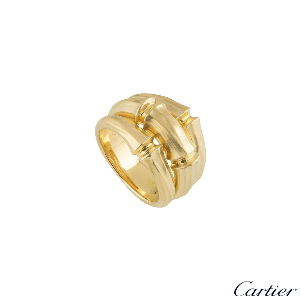 cartier diamond bamboo ring